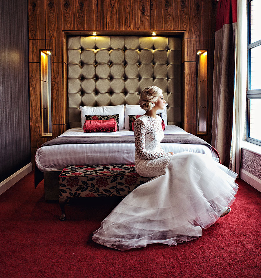 Bride at the City hotel Derry